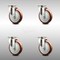 Service Caster 5 Inch 316SS Maroon Polyurethane Wheel Swivel Top Plate Caster Set SCC SCC-SS31620S514-PPUB-MRN-4 - alternate 4